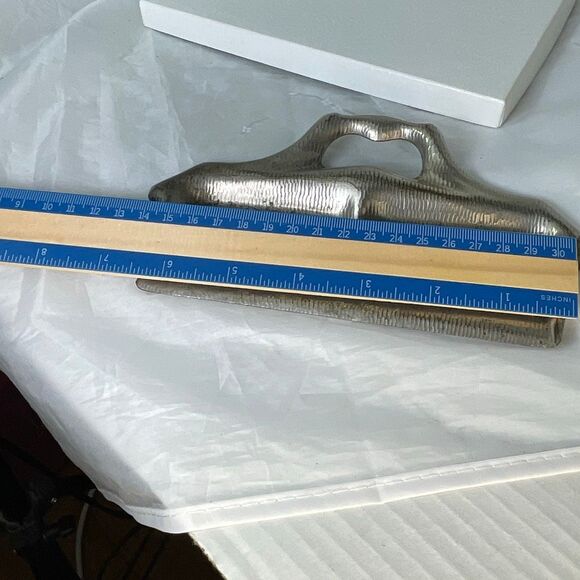 Antique silver plated crumb catcher waitstaff butlers - Picture 4 of 6